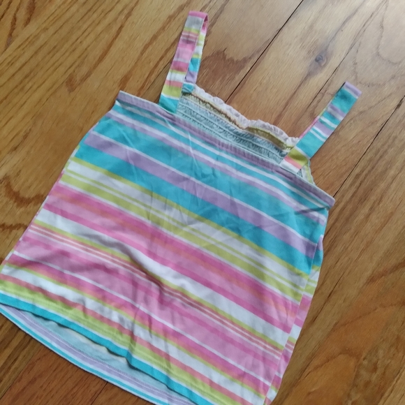 Children's Place Girls Rainbow Tanktop Striped Sleeveless Top Size 5 - Picture 4 of 16